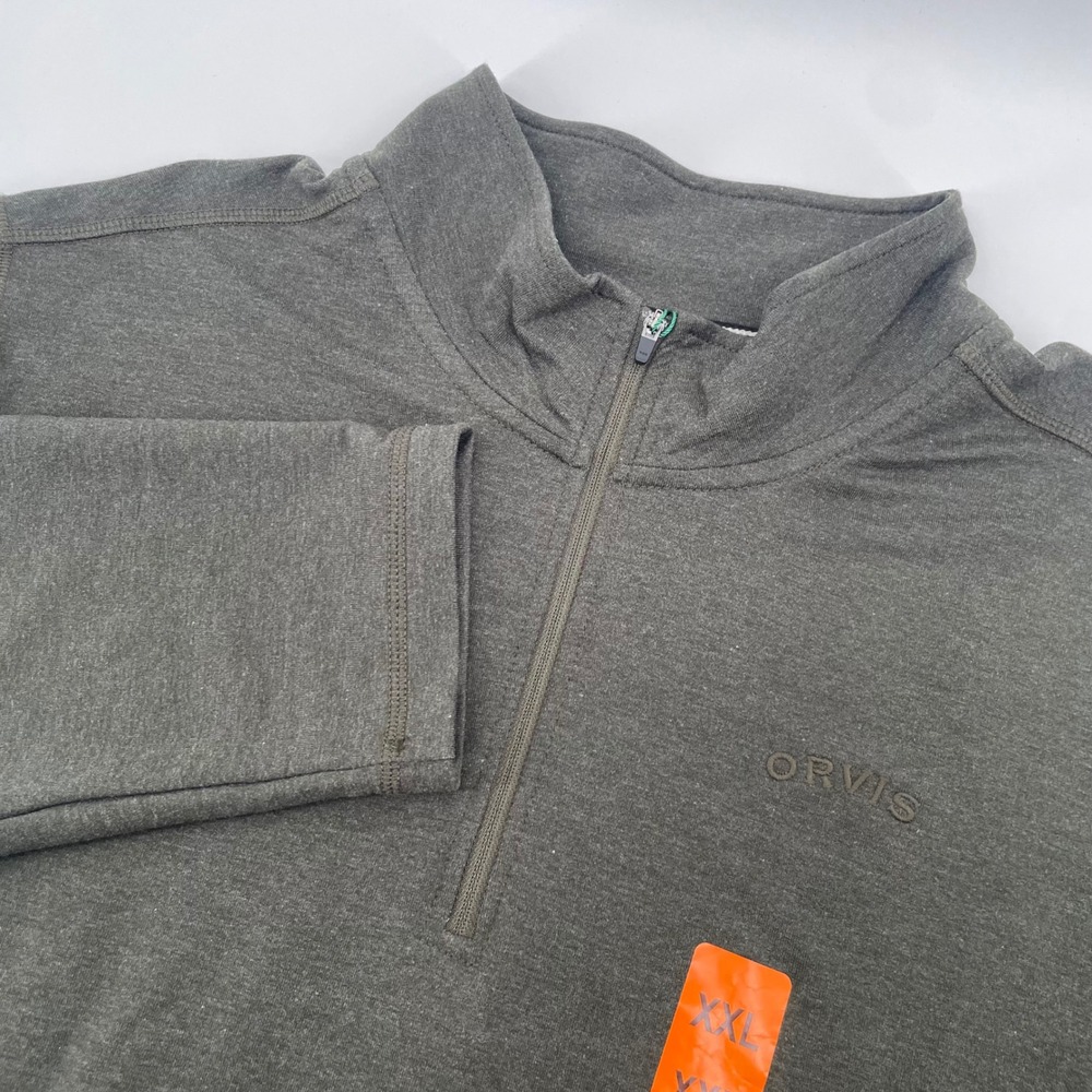 Orvis Quarter Zip Pullover Mens XXL Rosin Green Classic Collection NWT